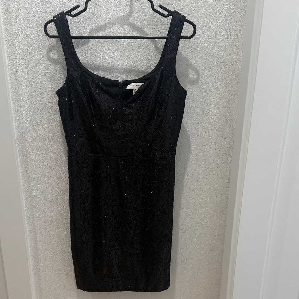 Dress the Population Black Sequin Mini Dress